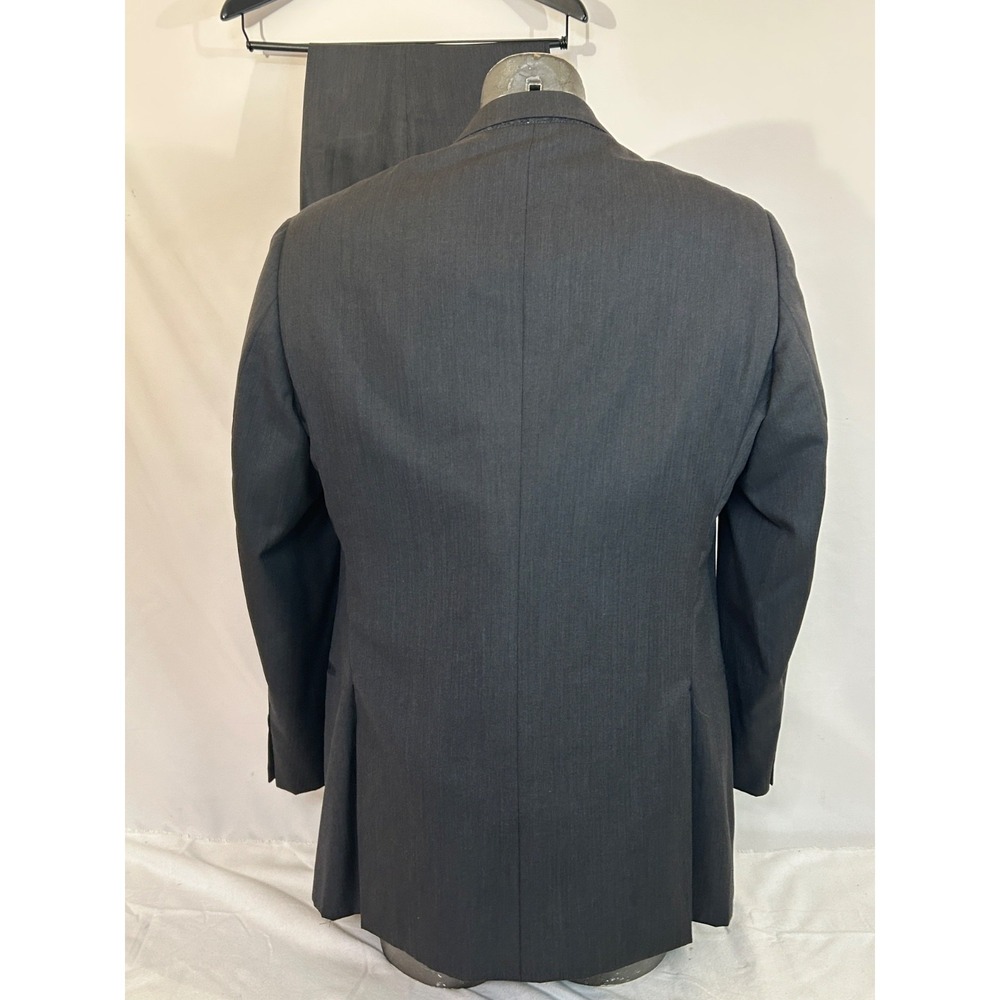 J. Hilburn Guabello Solid Gray Pleated Cuff Pant 2-Piece Suit 44R - Picture 5 of 16
